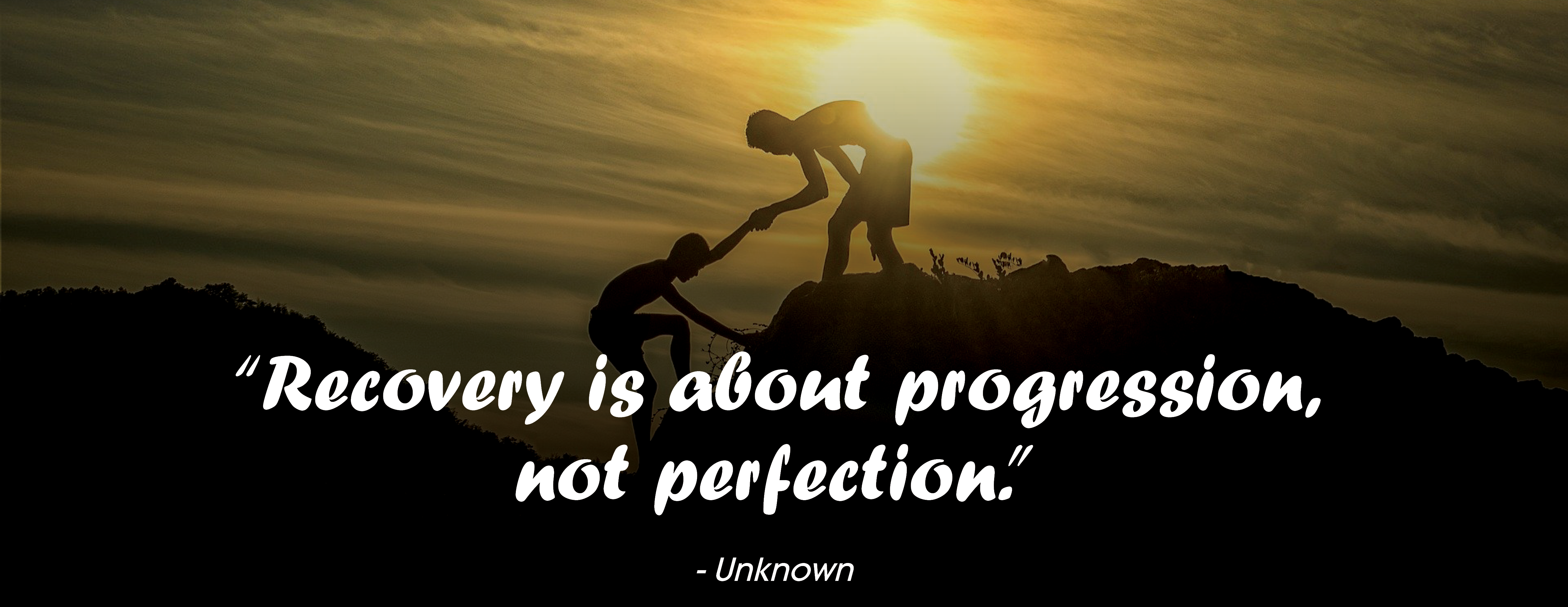 Recovery is about progression, not perfection